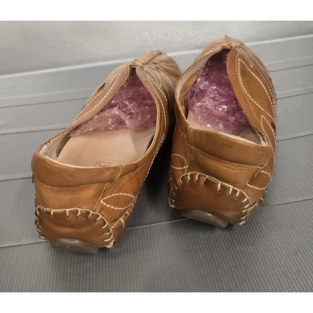 Picolinos Jerez Calfskin Leather Driving Moccasin Shoe Sz 8.5 Casual SlipOn EUC